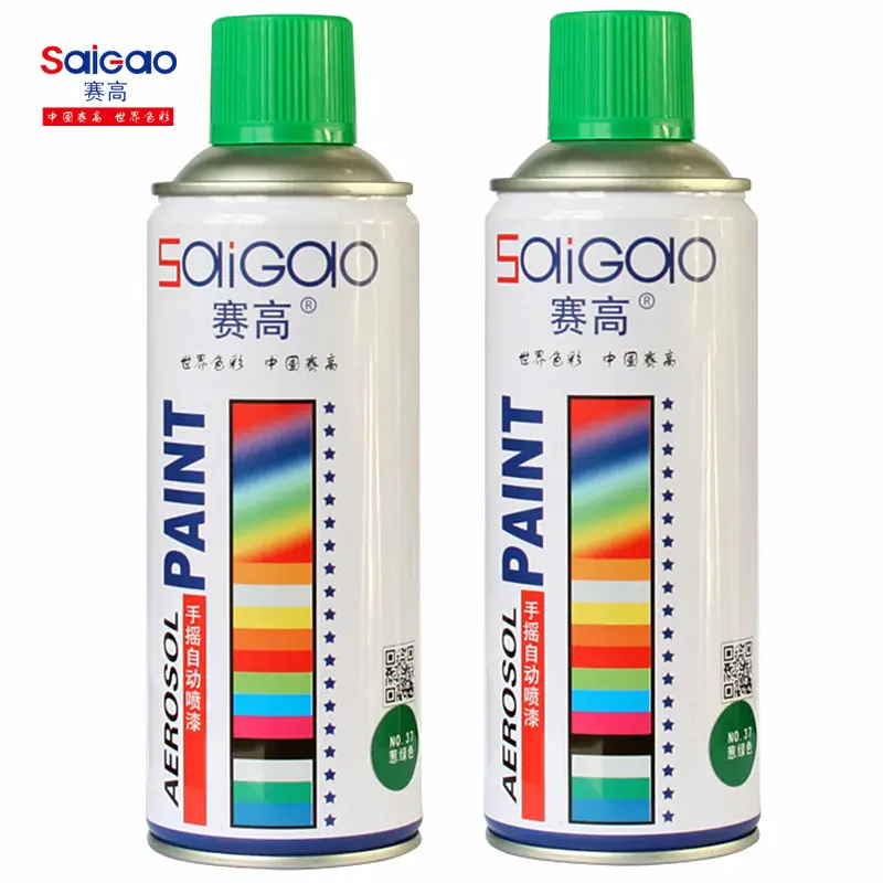Saigao 다목적 전문 스프레이 페인트 에어로졸 페인트 아크릴 액체 코팅 블랙 컬러 마무리 코트 210-898-8 9003-1-4