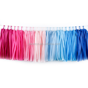 Krep kağıt püskül garland parti ev dekorasyon için - Product Image 3