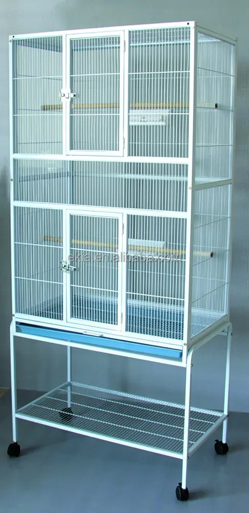 Çıkarılabilir Kuşlar Muhabbet Kuşu Kanarya Aviary Ispinoz Papağan Kafesi Standı Tekerlekler ile