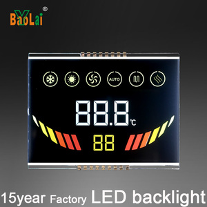 Personalizzato trasparente 18 PIN 4 cifre display lcd Segmento LCD digitale sensore di temperatura del termostato display lcd - Product Image 6