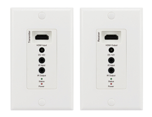 Placa de pared extensora HDMI a UTP con mando a distancia IR sobre RJ45 Cat5e/Cat6 compatible con convertidor 30M rj45 a hdmi - Product Image 2
