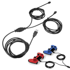 PS4 Move PS VR XBOXONEコントローラー用3.5M2 In 1 USB充電充電ケーブルデュアルマイクロUSBコードリード - Product Image 1