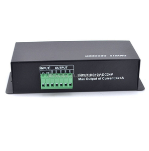4CH DC12-24V rgbw dmx controller DMX 512 Decoder LED DMX512 controller 4 Canali con RJ45 per RGBW HA CONDOTTO LA striscia luci - Product Image 2