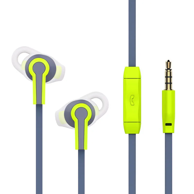 السلكية ستيريو في الأذن باس الغنية سماعة أذن تستخدم عند ممارسة الرياضة مع ميكروفون والتحكم في مستوى الصوت