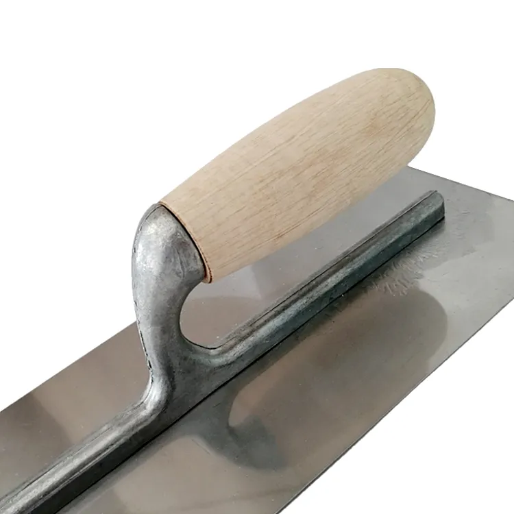 Armadilha de gesso, ferramenta manual espátula de construção concreta com punho de madeira