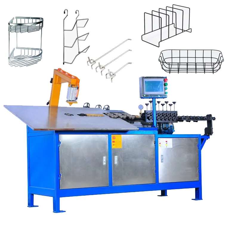 Automática completa 2d CNC máquina dobladora para productos de alambre de acero