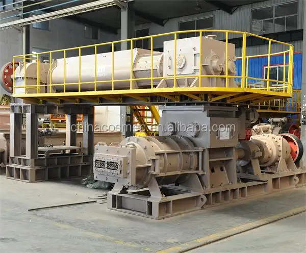 Linha de produção de tijolos de barro automática com máquina de tecnologia alemã made in germany kerbeston blocos
