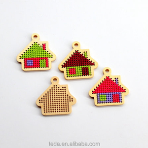 Tự làm laser cắt nhà gỗ hình chữ thập khâu cho trẻ em Quà tặng - Product Image 2