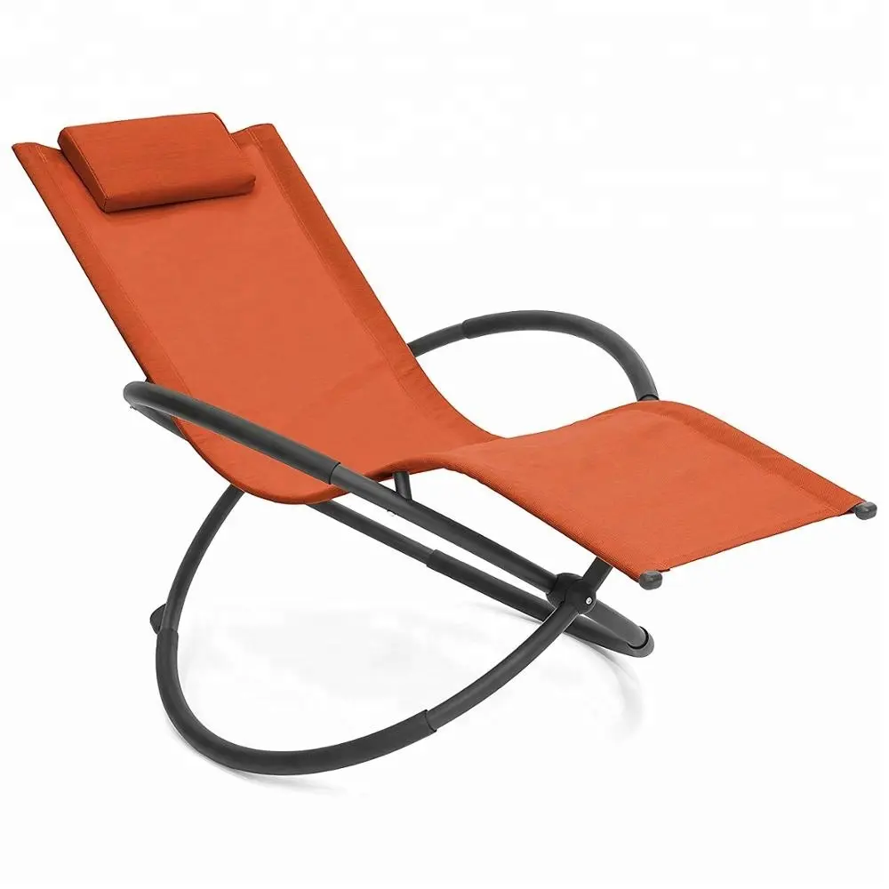 Chaise de salon à bascule orbitale zéro gravité, fauteuil à vagues avec oreiller, fauteuil de salon à bascule