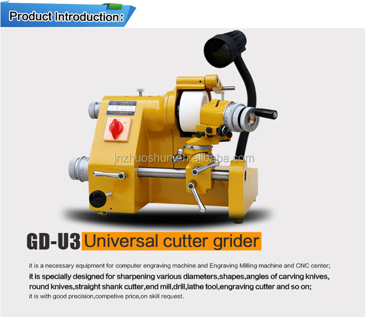 Manual Milling Cutter Grinder U3 Type Universal Tool and Cutter Grinder Machine