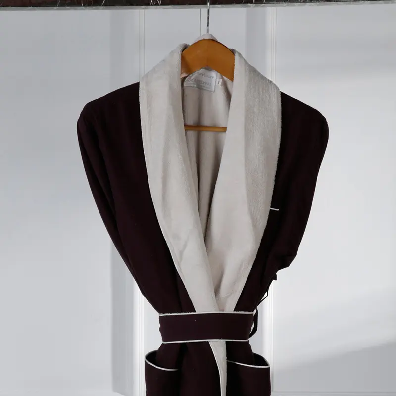 Kimono de algodón 100% para mujer, bata de baño de Hotel, túnicas de Spa de terciopelo para mujer, venta al por mayor