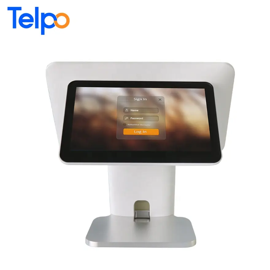 Telpo display a colori 15.6 di pollice doppio schermo pos macchina con cash box