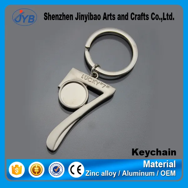 metal cool personalized number keychain custom letter key ring numbers