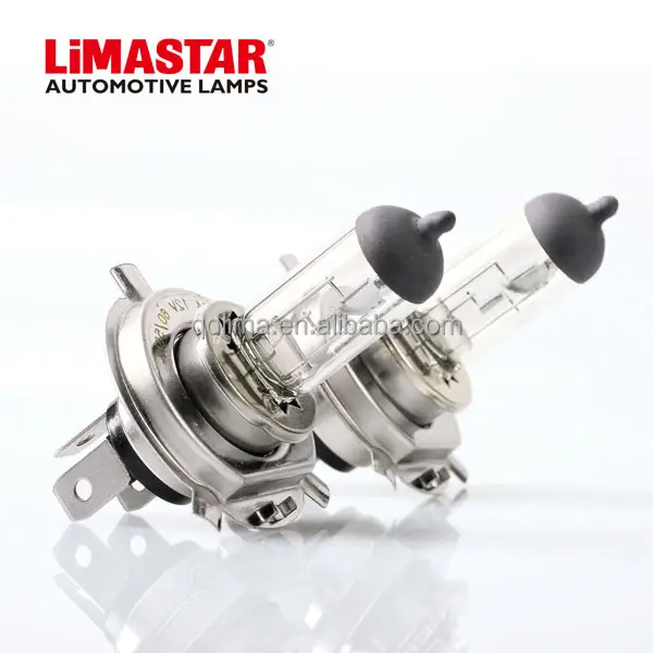 Limastar หลอดไฟฮาโลเจน H4 12V 60/55W P43t,อุปกรณ์เสริมสำหรับรถยนต์อะไหล่ไฟหน้ารถหลอดไฟฮาโลเจน