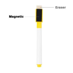 Dörtlüsü Kuru Silme İşaretleyiciler, Beyaz Tahta İşaretleyiciler, Güzel Nokta, Mini, Manyetik, Yeniden Yazılabilir, Klasik Renk, 6 paket