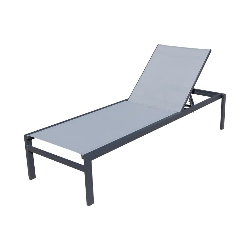 Chaise de soleil empilable en aluminium, lit-balançoire de piscine, lit de plage, Patio, mobilier de jardin d'extérieur pour hôtel de luxe