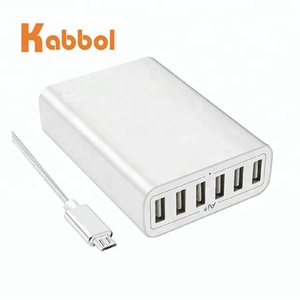 חדש 6 נמל 60 w מטען usb נסיעות רב יציאות usb אוניברסלי טעינה מהירה לוח hub עבור טלפון X/8/7/7 Plus/6 S בתוספת, גלקסי S8/S8 +