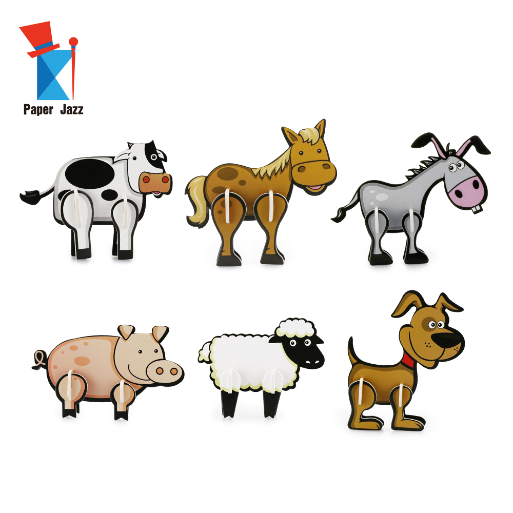 Mini puzzle 3D animaux