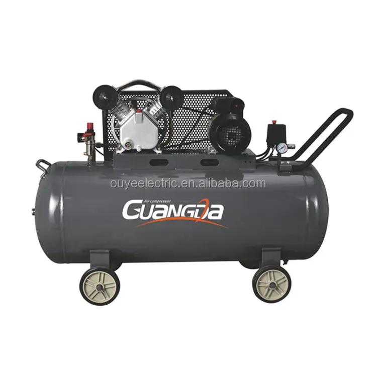 100 litro con Trasmissione a Cinghia del Compressore D'aria 2HP 1.5KW V-0.17-100L