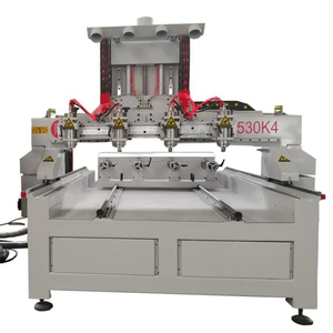 4 cabezales 3d 4 ejes multihusillos CNC Router con rotativo