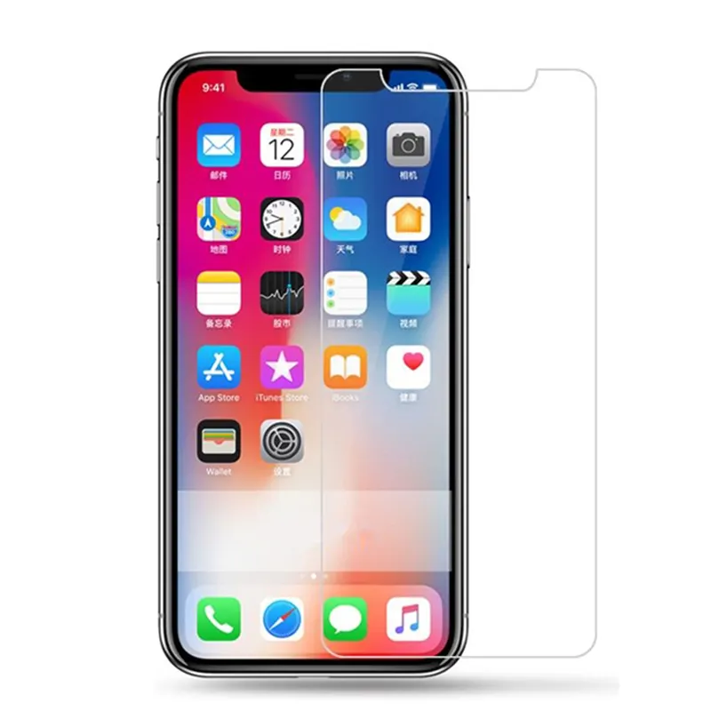 Nhà Máy Cung Cấp 9H Cao Rõ Ràng Tempered Glass Bảo Vệ Màn Hình Cho iPhone 13 12 11 X /XS 5.8 Inch Tempered Glass