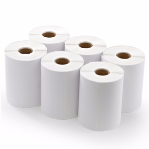 無料サンプルプリンター4x6xl100x150mm直接熱ラベル互換性のある粘着性パッケージ配送ラベル - Product Image 2