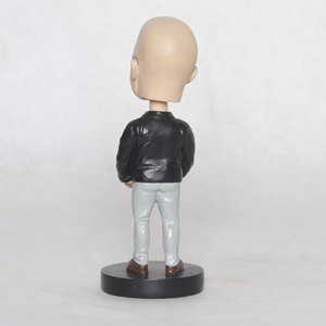定制人物设计3D Bobble头小雕像雕塑树脂纪念品室内装饰照片显示足球运动彩盒 - Product Image 3