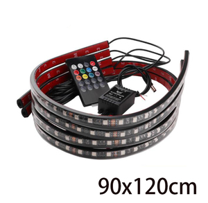 90เซนติเมตร120เซนติเมตร RGB ภายใต้รถนำแสง7สี Underglow นำแสงแถบ - Product Image 3