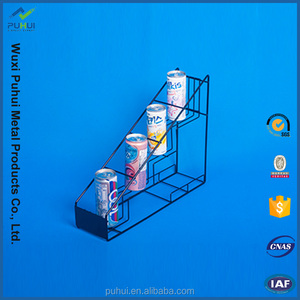 Đa Kệ Tầng Thường Vụ Chai Thủy Tinh Kim Loại Hiển Thị Rack Với Điều Chỉnh Basket Chủ - Product Image 5