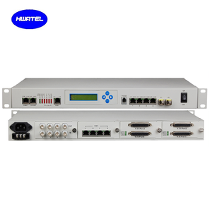 16 E1 + 4ポートEthernet 1 + 1光学SNMP LCD pdh Fiber OpticalマルチプレクサModem - Product Image 2