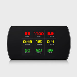 Medidor De Consumo De Combustível Temperatura Da Água Velocidade de Condução do carro OBD Exibição OBD2 Calibre