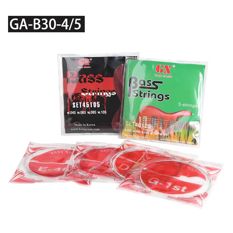 China guitar strings factory wholesale price Bass guitar strings with Electric 4/5/6 bass guitar string