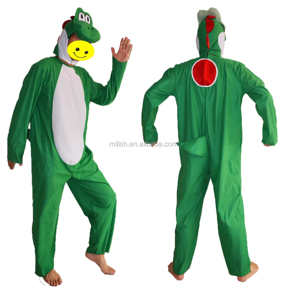 Festa di carnevale divertente dinosauro verde gioco Yoshi costume MAB-104