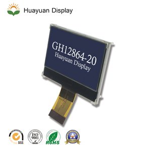 12864 COG pantalla LCD 128x64 pantalla LCD conector FPC con controlador uc1601 pantalla gráfica LCD