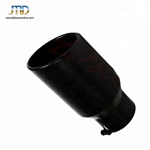 <strong>4</strong>&quot; <strong>Inch</strong> Inlet 10&quot; Outlet 18&quot; Long Stainless Steel Bolt-On Black Exhaust <strong>Tips</strong>