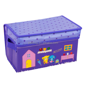 定制无纺布装饰可折叠纸板储物盒 - Product Image 6