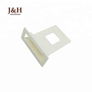 <span class=keywords><strong>Display</strong></span> POP Accessori Mostra Scaffali Chiaro Connettore ABS di Plastica Bianca di Cartone Ondulato Supporto Mensola Clip di Bloccaggio