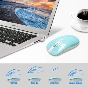 For PC Windows <strong>Computer</strong> Desktop Design Sleek Wireless 2.4G Ultra-Thin <strong>Keyboard</strong> and <strong>Mouse</strong> - Product Image 6
