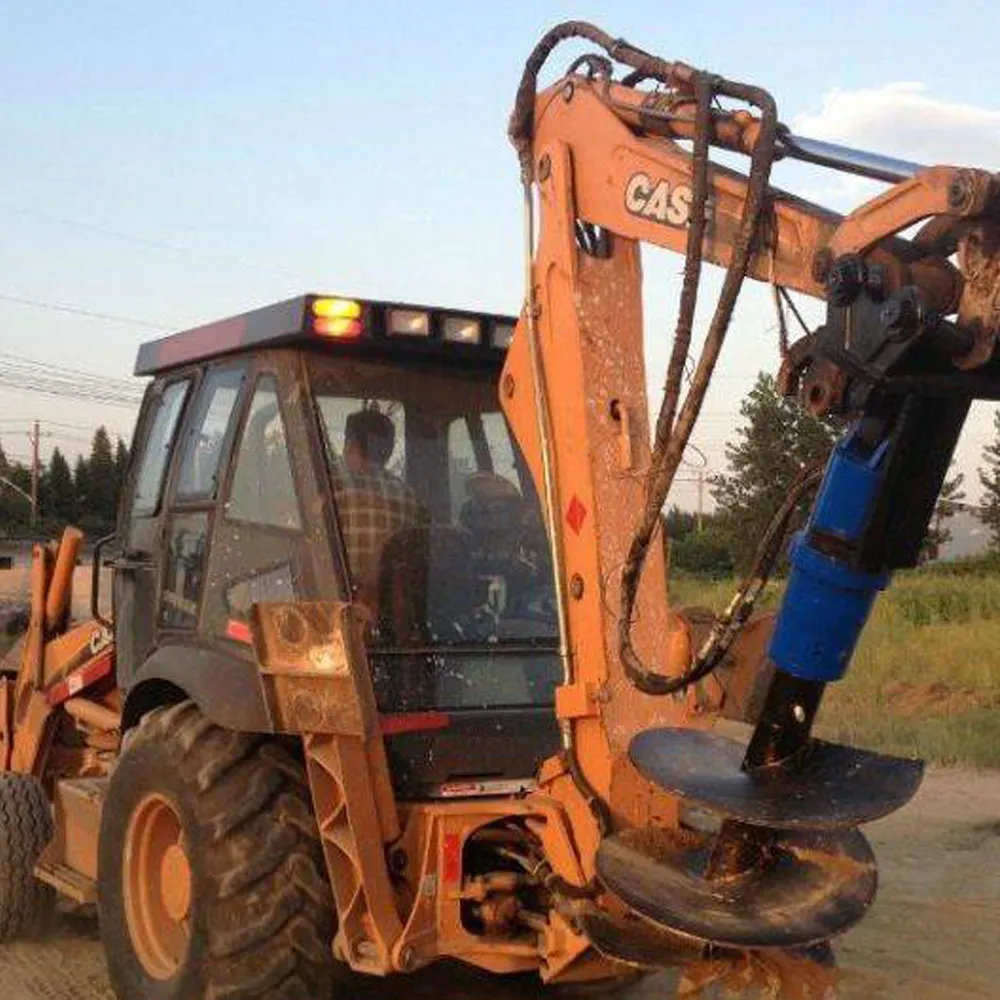 Brocas helicoidales para excavadora, accesorio para excavadora, taladro hidráulico para tierra