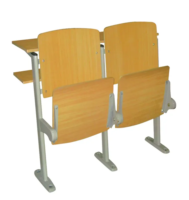 University school meubels klaslokaal opvouwbare stoel met back tafel