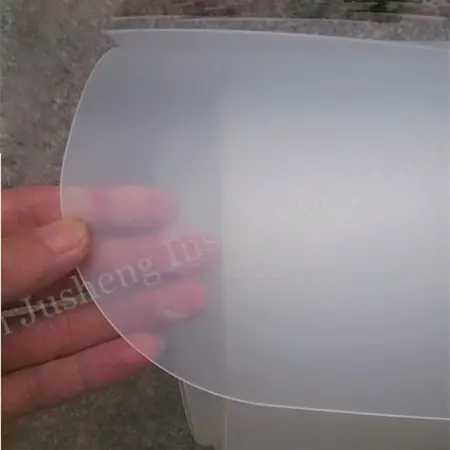 Hoja de polipropileno esmerilado transparente de 0,3mm/0,6mm/0,8mm