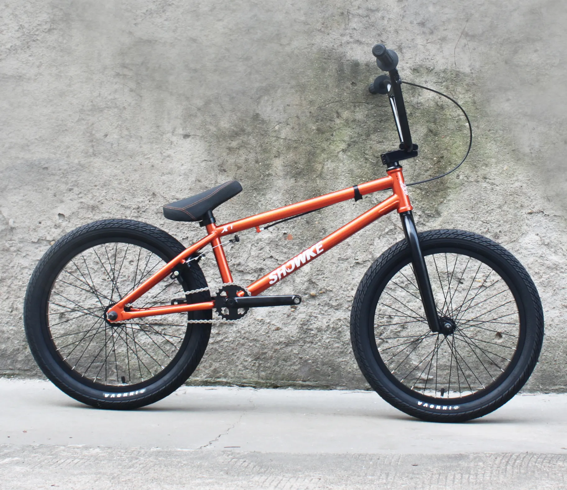 Alaşım V fren Hi-Ten çelik çerçeve Freestyle bisiklet 20 inç sokak BMX bisikletleri