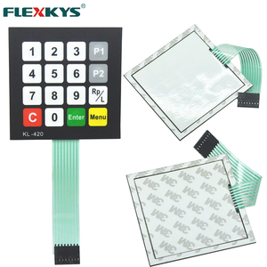 Venta al por mayor diseño personalizado 4x4 matriz 16 teclas interruptor de membrana teclado para electrodomésticos Material de botón de metal - Product Image 2