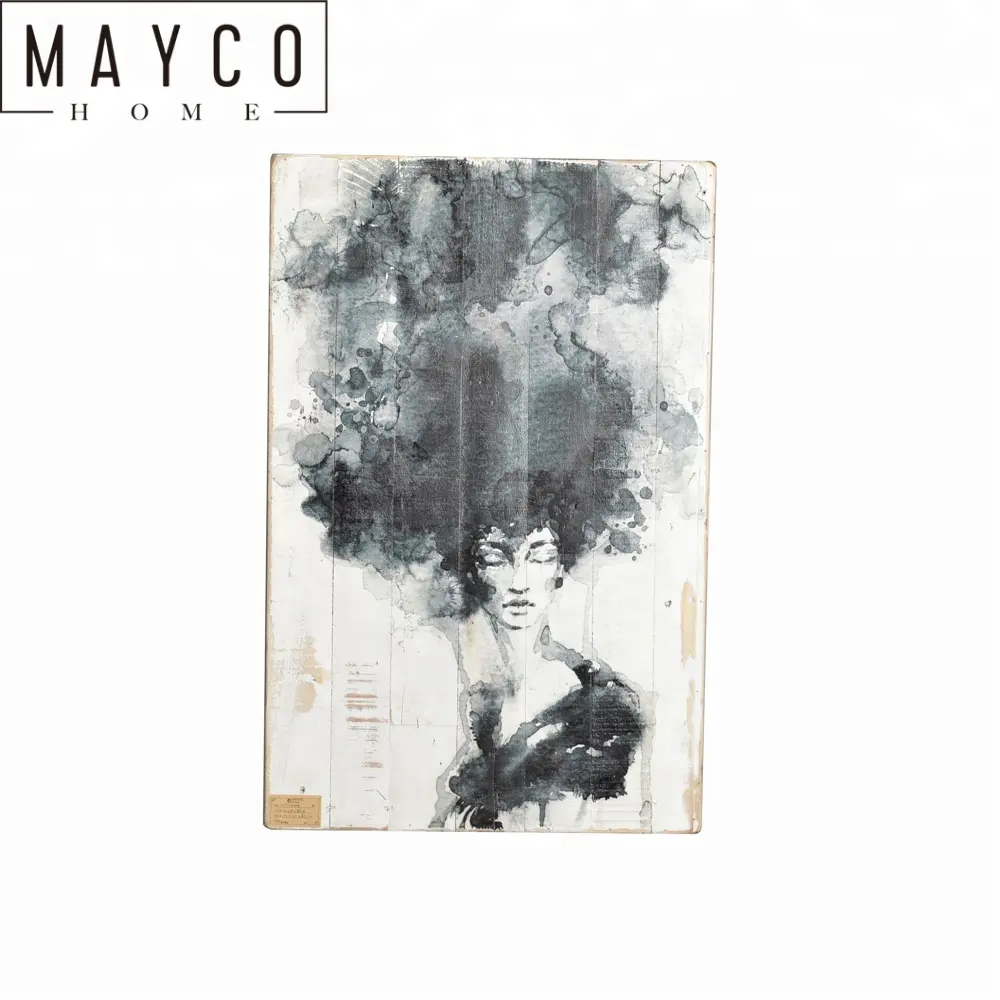 Mayco 'Woman con Hat' Pittura A Olio Handmade Astratta Moderna Della Decorazione Della Parete di Arte Pittura