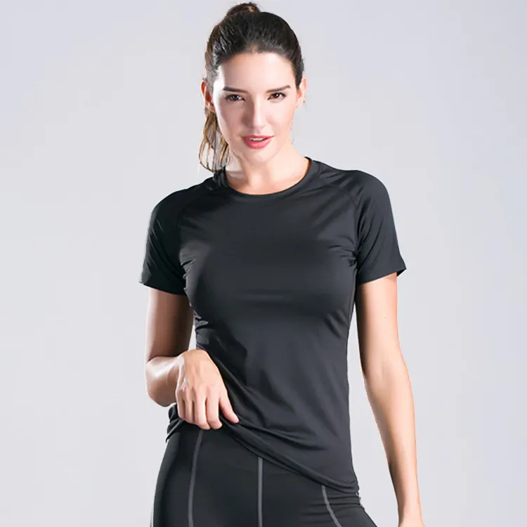 Grado Superior de secado rápido de las mujeres gimnasio ropa deportiva Running Yoga camiseta