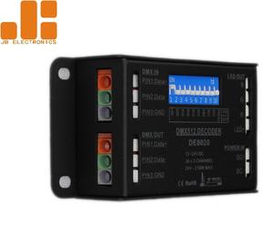 Мини RGB 3CH Max 9A постоянное напряжение DMX512 декодер для светодиодной ленты освещения DE8020 - Product Image 4
