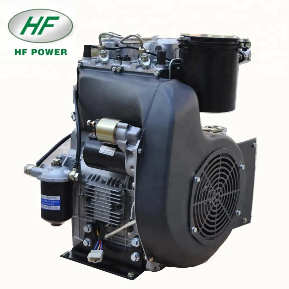 12LD477-2 20hp hava soğutmalı 2 silindirli 18hp küçük dizel motor HF-A20F LOMBADINI teknoloji