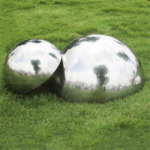 Çapı 114mm 120mm 150mm kalınlık 1mm yarım küre bahçe dekorasyon