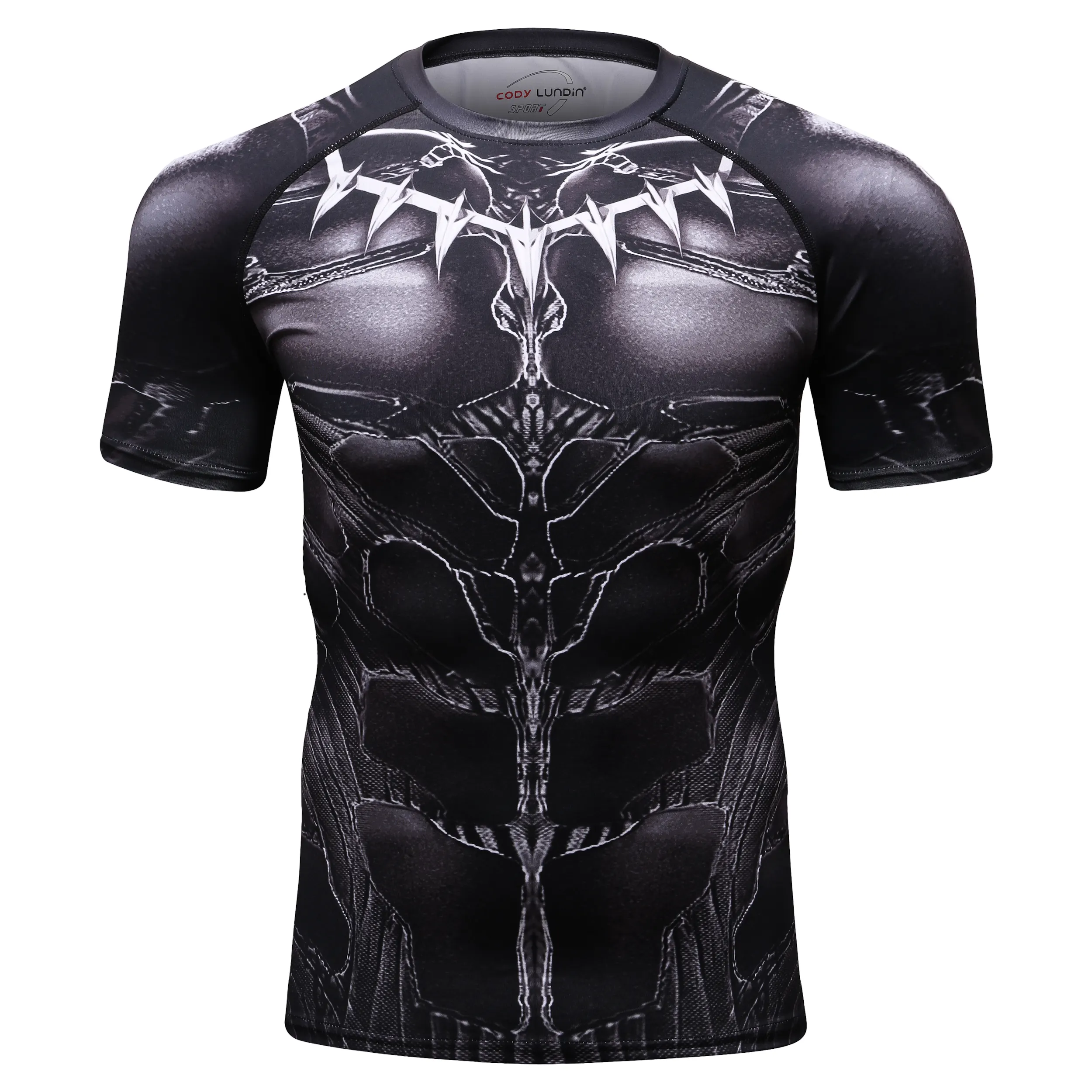 Cody landin roupas super heróis 3d para academia, camiseta masculina personalizada