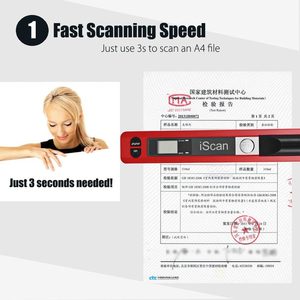 IScan Tiện Dụng Xách Tay Máy Quét Kỹ Thuật Số 900 dpi Handyscan Tài Liệu Ảnh Biên Lai Máy Quét - Product Image 5